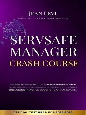 cover image of ServSafe Manager Crash Course